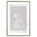 Wall Poster Vintage Gold Earrings - white-gray abstraction with a female figure 117027 additionalThumb 14