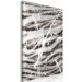 Canvas Tiger hair - animal texture detail in gray and white shades 117527 additionalThumb 2