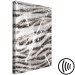 Canvas Tiger hair - animal texture detail in gray and white shades 117527 additionalThumb 6