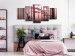 Canvas Print Morning (5 Parts) Wide Pink 118927 additionalThumb 3