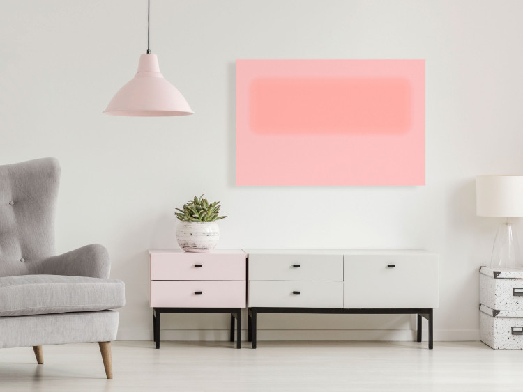Canvas Art Print Cotton candy heaven - an abstract composition of two shades of pink 119127 additionalImage 3