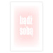 Poster Advice: Be Yourself - white Polish text on a light pink gradient 122827 additionalThumb 25