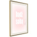 Poster Advice: Be Yourself - white Polish text on a light pink gradient 122827 additionalThumb 2