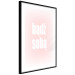 Poster Advice: Be Yourself - white Polish text on a light pink gradient 122827 additionalThumb 13