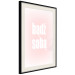 Poster Advice: Be Yourself - white Polish text on a light pink gradient 122827 additionalThumb 3