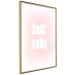 Poster Advice: Be Yourself - white Polish text on a light pink gradient 122827 additionalThumb 8