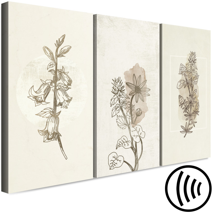 Canvas Art Print Herbarium (3 Parts) 125727 additionalImage 6
