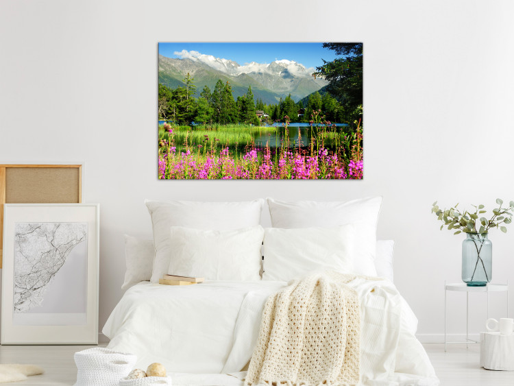 Canvas Spring in the Alps (1 Part) Wide 126227 additionalImage 3