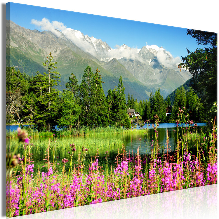 Canvas Spring in the Alps (1 Part) Wide 126227 additionalImage 2