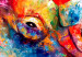 Canvas Colourful Rhinos (1 Part) Wide 127027 additionalThumb 5