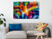 Canvas Print Ray of Light (1-part) wide - artistic multicolored abstraction 128527 additionalThumb 3