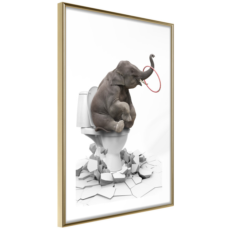 Wall Poster Full-On Fun - fantasy with an African animal on a white background 128827 additionalImage 7