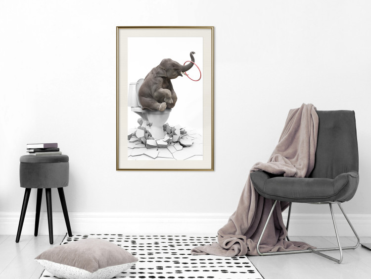 Wall Poster Full-On Fun - fantasy with an African animal on a white background 128827 additionalImage 22
