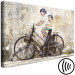 Canvas Print Carefree (1-piece) Wide - vintage bicycle against street art backdrop 130427 additionalThumb 6