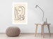 Wall Poster Lightness of Memories - abstract line art of a face on a pastel background 130827 additionalThumb 5