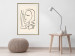 Wall Poster Lightness of Memories - abstract line art of a face on a pastel background 130827 additionalThumb 22