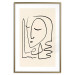 Wall Poster Lightness of Memories - abstract line art of a face on a pastel background 130827 additionalThumb 16
