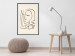 Wall Poster Lightness of Memories - abstract line art of a face on a pastel background 130827 additionalThumb 24