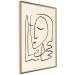 Wall Poster Lightness of Memories - abstract line art of a face on a pastel background 130827 additionalThumb 12