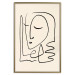 Wall Poster Lightness of Memories - abstract line art of a face on a pastel background 130827 additionalThumb 17