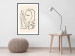 Wall Poster Lightness of Memories - abstract line art of a face on a pastel background 130827 additionalThumb 23
