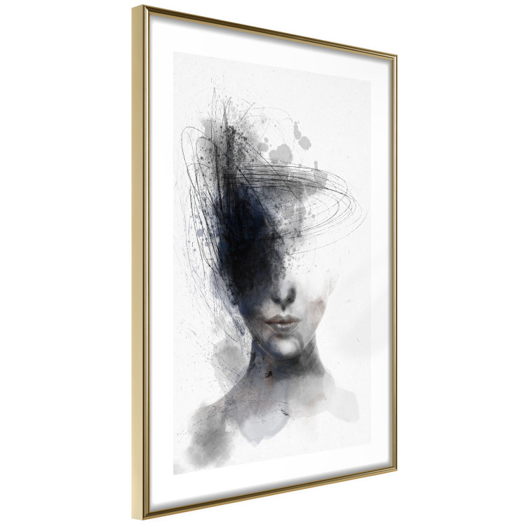 Wall Poster Cosmic Thought - portrait of a female face in an abstract composition 131827 additionalImage 9