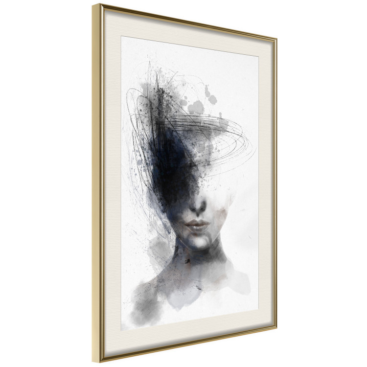 Wall Poster Cosmic Thought - portrait of a female face in an abstract composition 131827 additionalImage 3