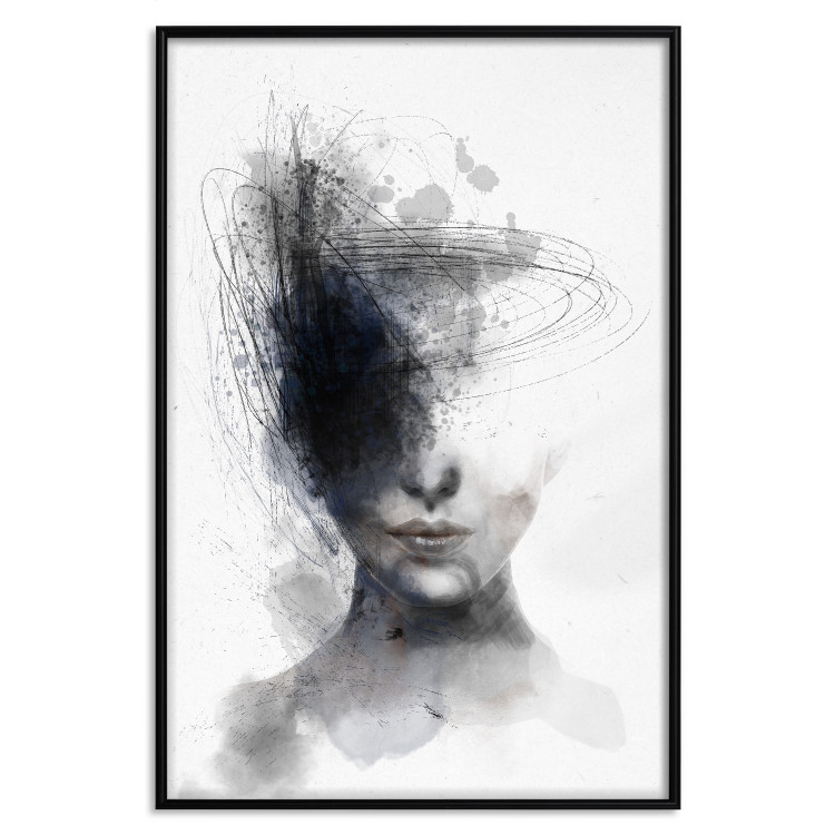 Wall Poster Cosmic Thought - portrait of a female face in an abstract composition 131827 additionalImage 18