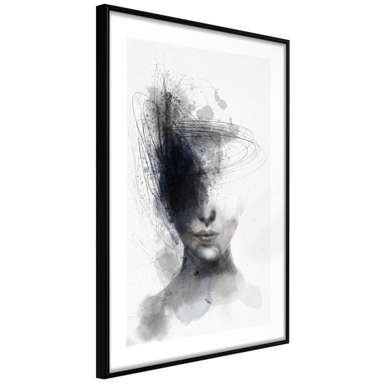 Wall Poster Cosmic Thought - portrait of a female face in an abstract composition 131827 additionalImage 8