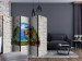 Room Divider Screen Window to Paradise II (5-piece) - wild island and parrots view from a window 133127 additionalThumb 4
