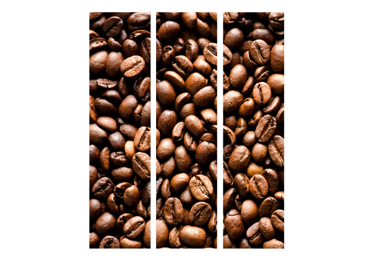 Folding Screen Roasted Coffee Beans (3-piece) - composition of brown coffee beans 133327 additionalImage 3