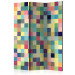 Room Divider Millions of Colors (3-piece) - colorful geometric background with mosaic 133427