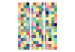 Room Divider Millions of Colors (3-piece) - colorful geometric background with mosaic 133427 additionalThumb 3