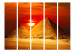Room Divider Pyramids in Giza - sunset II - landscape of Egyptian pyramids 133727 additionalThumb 3