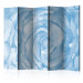 Room Separator Rose (Blue) II - watercolor composition of a blue rose pattern 133927