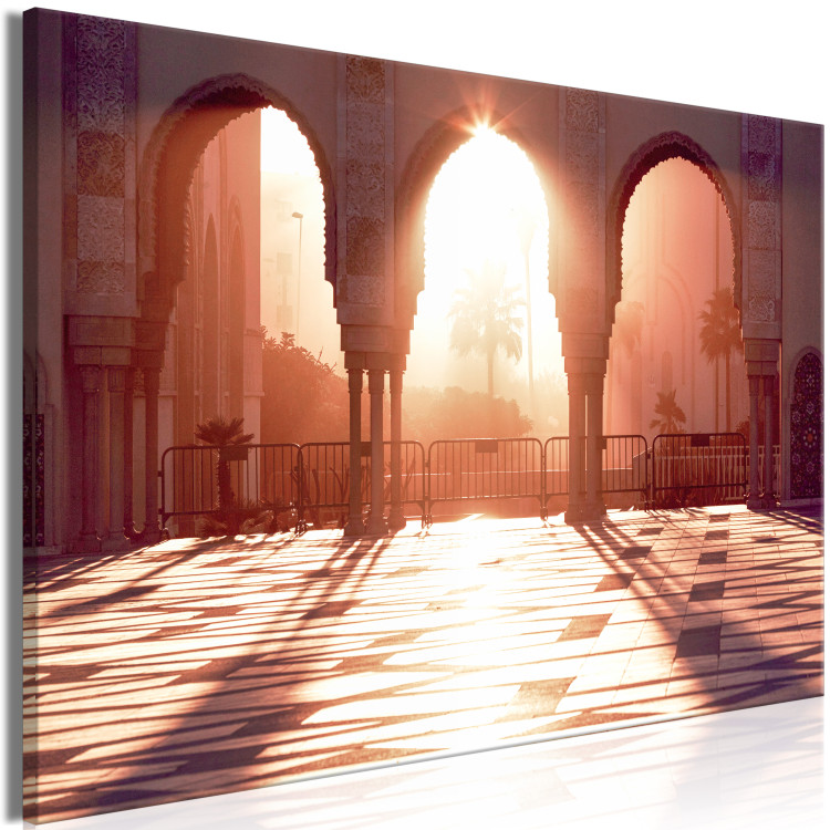 Canvas Art Print Morning Sun (1-piece) Wide - summer city architecture 134727 additionalImage 2