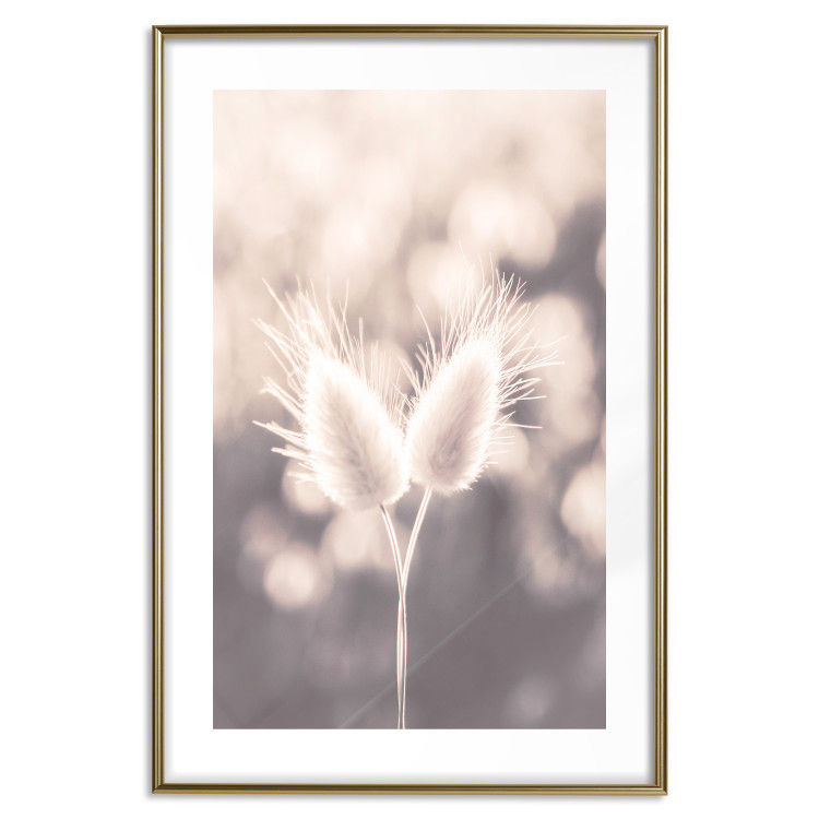 Wall Poster Land of Serenity - warm composition with delicate pink flowers 135827 additionalImage 15