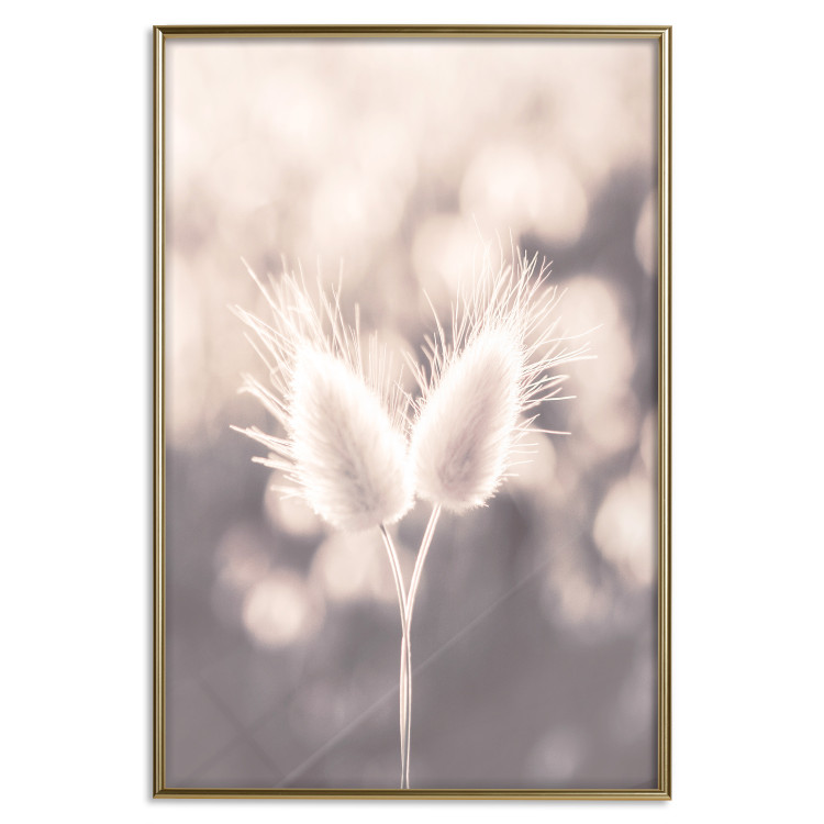 Wall Poster Land of Serenity - warm composition with delicate pink flowers 135827 additionalImage 9