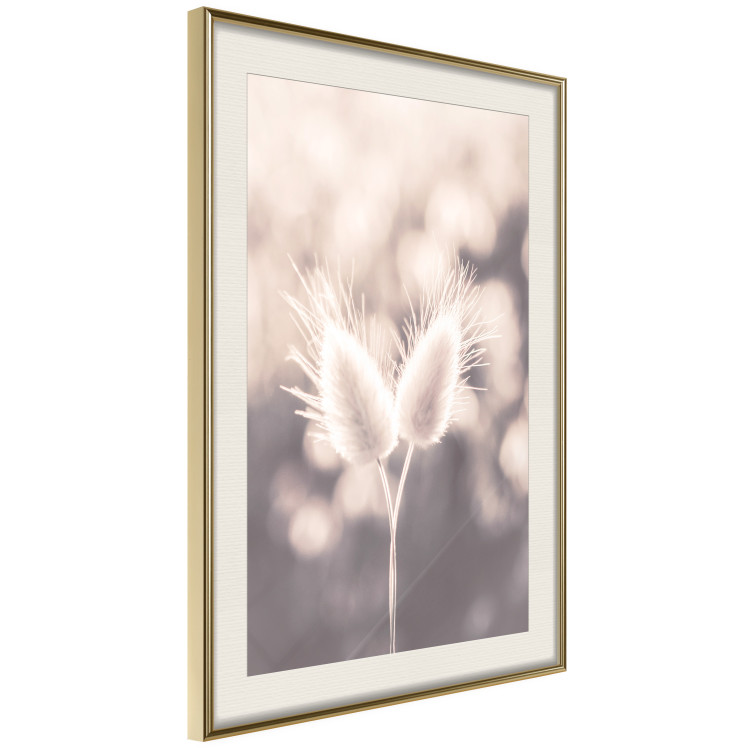 Wall Poster Land of Serenity - warm composition with delicate pink flowers 135827 additionalImage 3