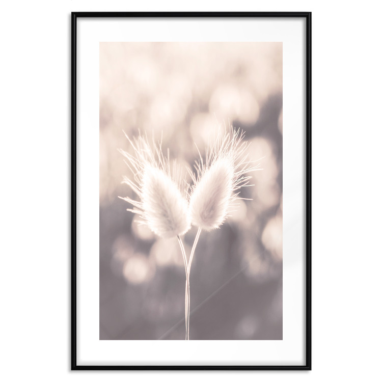 Wall Poster Land of Serenity - warm composition with delicate pink flowers 135827 additionalImage 11