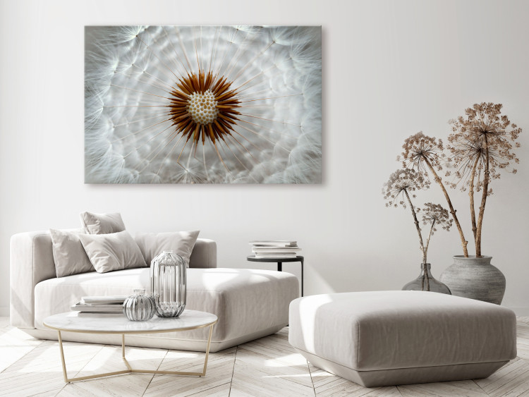 Canvas Gust of Lightness (1-piece) Wide - dandelion bloom in close-up 136027 additionalImage 3