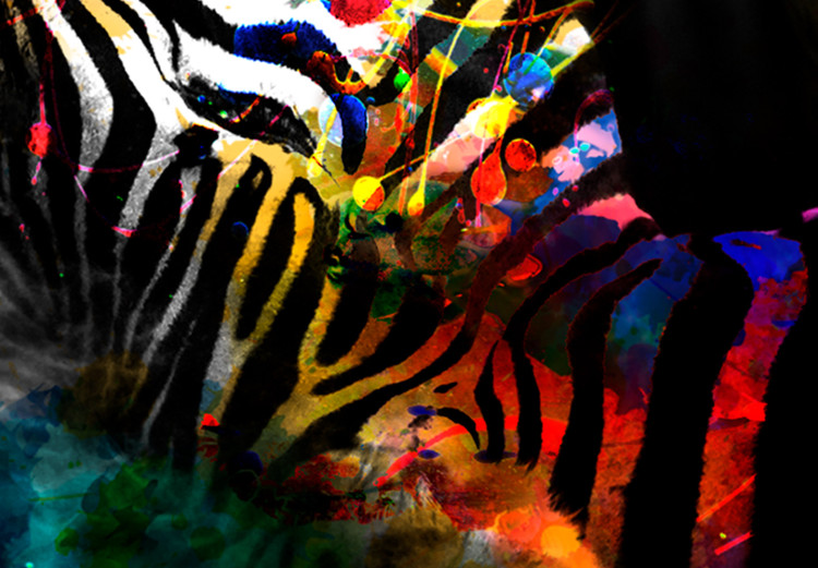 Large canvas print Happy Zebra II [Large Format] 136427 additionalImage 3