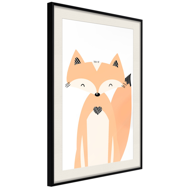 Wall Poster Cheerful Fox - colorful and amusing fox on a white contrasting background 138127 additionalImage 9