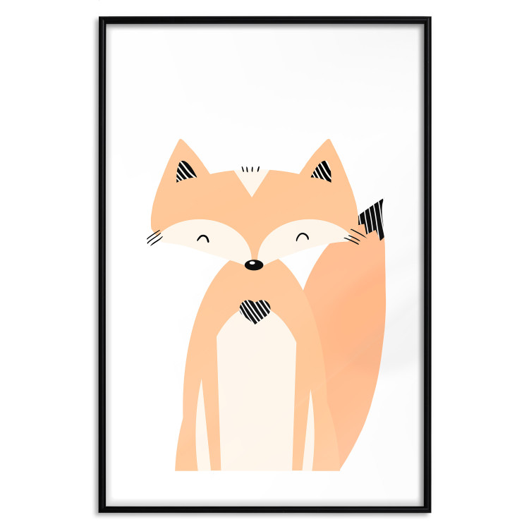 Wall Poster Cheerful Fox - colorful and amusing fox on a white contrasting background 138127 additionalImage 19
