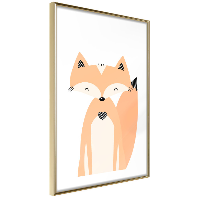 Wall Poster Cheerful Fox - colorful and amusing fox on a white contrasting background 138127 additionalImage 10
