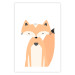 Wall Poster Cheerful Fox - colorful and amusing fox on a white contrasting background 138127 additionalThumb 13