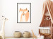 Wall Poster Cheerful Fox - colorful and amusing fox on a white contrasting background 138127 additionalThumb 25