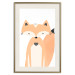 Wall Poster Cheerful Fox - colorful and amusing fox on a white contrasting background 138127 additionalThumb 18