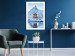 Poster Cottage in Norway - majestic winter landscape of a cottage against mountains 138727 additionalThumb 14