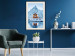 Poster Cottage in Norway - majestic winter landscape of a cottage against mountains 138727 additionalThumb 25